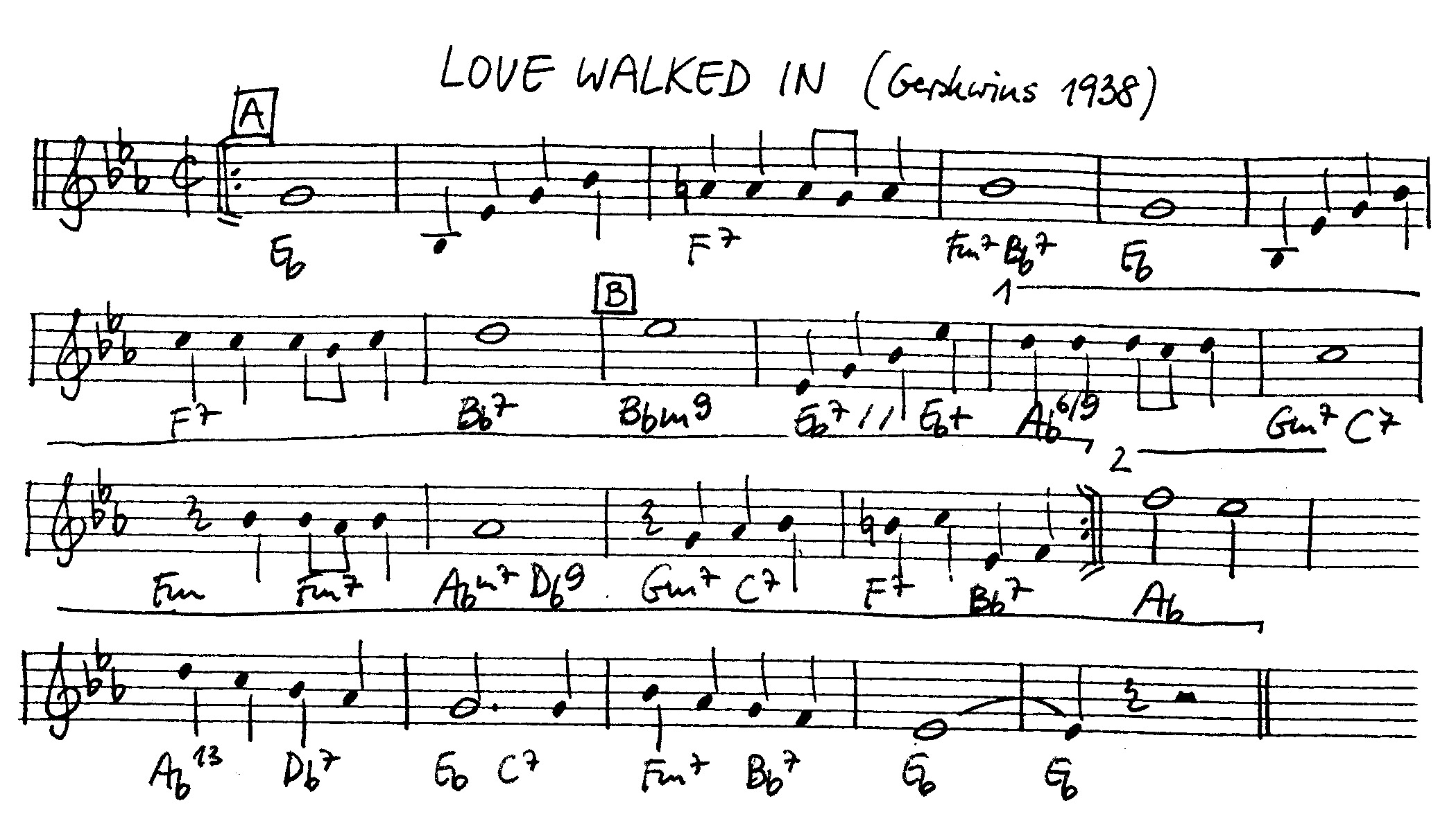 love walked in leadsheet – book us for your next 20s or gatsby event
